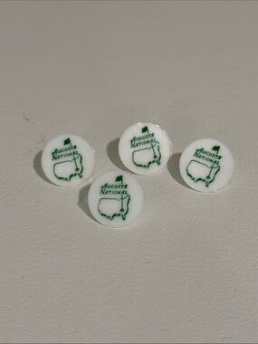 Augusta National Golf Club ANGC White Plastic Ball Markers